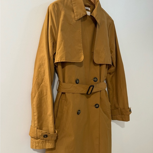 New Day by Target Camel Colored Belted Trench Coat Water resistant size XS - Picture 4 of 10
